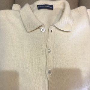 Emporio Armani Wool Polo Sweater